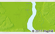 Physical 3D Map of the area around 65° 38' 11" N, 124° 10' 30" E