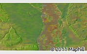 Satellite 3D Map of the area around 65° 38' 11" N, 124° 10' 30" E