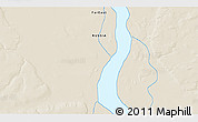 Shaded Relief 3D Map of the area around 65° 38' 11" N, 124° 10' 30" E