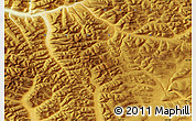 Physical Map of the area around 65° 38' 11" N, 129° 16' 30" E