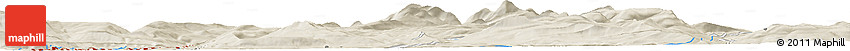 Shaded Relief Horizon Map of the Area around 65° 38' 11" N, 13° 40' 30" E Shaded Relief Horizon Map of the Area around 65° 38' 11" N, 13° 40' 30" E
