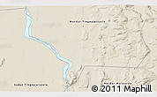 Shaded Relief 3D Map of the area around 65° 38' 11" N, 16° 4' 29" W