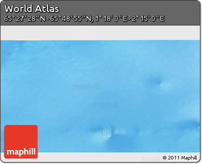 Physical 3D Map of the Area around 65° 38' 11" N, 1° 46' 29" E