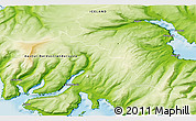 Physical 3D Map of Kinnarstaðir