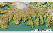 Satellite 3D Map of the area around 65° 38' 11" N, 22° 52' 30" W