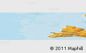 Political Panoramic Map of the area around 65° 38' 11" N, 24° 34' 30" W