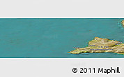 Satellite Panoramic Map of the area around 65° 38' 11" N, 24° 34' 30" W