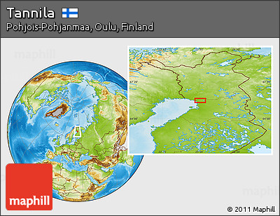 Physical Location Map of Tannila