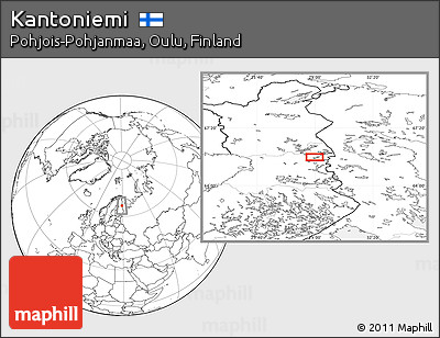 Blank Location Map of Kantoniemi