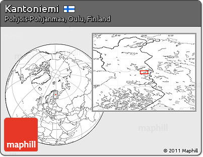Blank Location Map of Kantoniemi