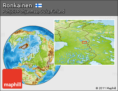 Physical Location Map of Ronkainen