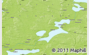 Physical Map of the area around 65° 38' 11" N, 28° 58' 30" E