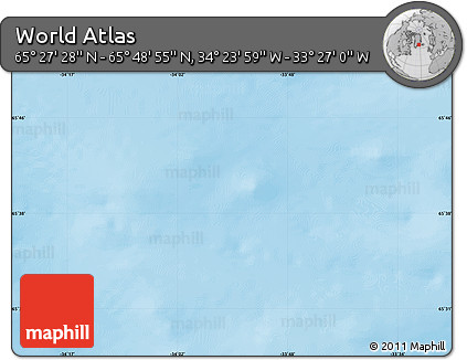 Physical Map of the Area around 65° 38' 11" N, 33° 55' 29" W