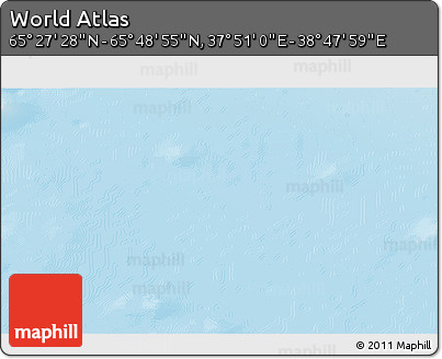 Physical 3D Map of the Area around 65° 38' 11" N, 38° 19' 30" E