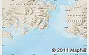 Shaded Relief Map of the area around 65° 38' 11" N, 38° 10' 29" W