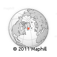 Outline Map of the Area around 65° 38' 11" N, 41° 34' 30" W, rectangular outline
