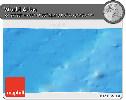 Physical 3D Map of the Area around 65° 38' 11" N, 4° 10' 30" W