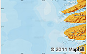 Political Map of the area around 65° 38' 11" N, 53° 28' 30" W