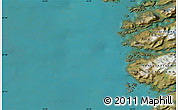Satellite Map of the area around 65° 38' 11" N, 53° 28' 30" W
