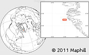Blank Location Map of the area around 65° 38' 11" N, 54° 19' 30" W