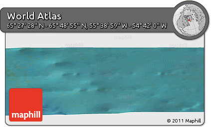 Satellite Panoramic Map of the Area around 65° 38' 11" N, 55° 10' 29" W