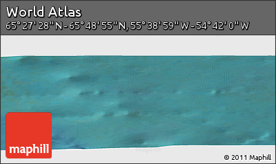 Satellite Panoramic Map of the Area around 65° 38' 11" N, 55° 10' 29" W
