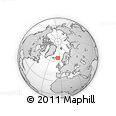 Outline Map of the Area around 65° 38' 11" N, 5° 52' 30" W, rectangular outline