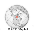 Outline Map of the Area around 65° 38' 11" N, 95° 7' 30" W, rectangular outline