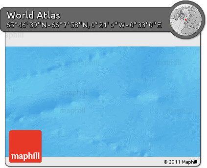 Physical 3D Map of the Area around 65° 57' 19" N, 0° 4' 30" E
