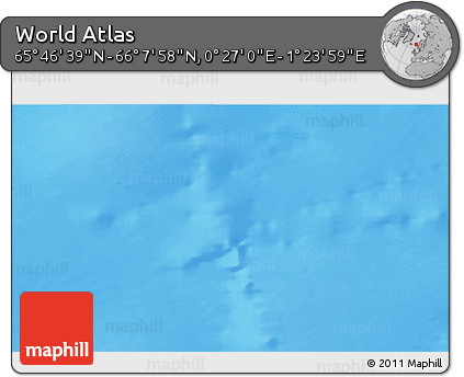 Physical 3D Map of the Area around 65° 57' 19" N, 0° 55' 29" E