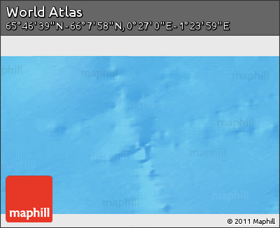 Physical 3D Map of the Area around 65° 57' 19" N, 0° 55' 29" E