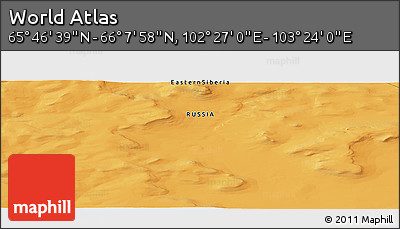 Political Panoramic Map of the Area around 65° 57' 19" N, 102° 55' 30" E