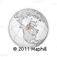 Outline Map of the Area around 65° 57' 19" N, 103° 37' 30" W, rectangular outline