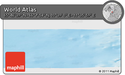 Physical Panoramic Map of the Area around 65° 57' 19" N, 11° 7' 30" E