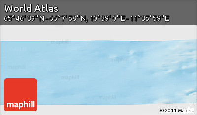 Physical Panoramic Map of the Area around 65° 57' 19" N, 11° 7' 30" E