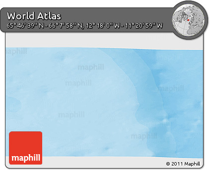 Political 3D Map of the Area around 65° 57' 19" N, 11° 49' 29" W