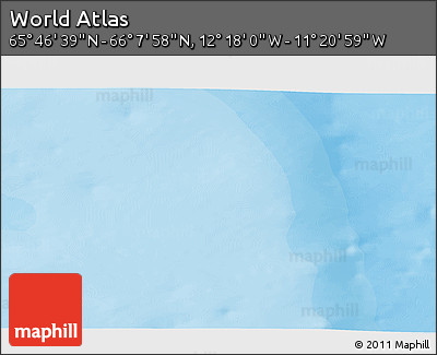 Political 3D Map of the Area around 65° 57' 19" N, 11° 49' 29" W