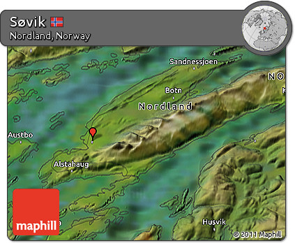 Satellite 3D Map of Søvik