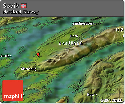 Satellite 3D Map of Søvik