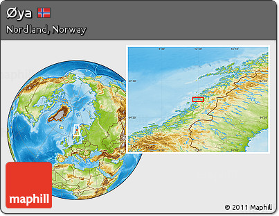 Physical Location Map of Øya