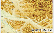 Physical Map of the area around 65° 57' 19" N, 137° 46' 30" E