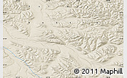 Shaded Relief Map of the area around 65° 57' 19" N, 137° 46' 30" E