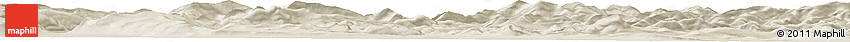 Shaded Relief Horizon Map of the Area around 65° 57' 19" N, 142° 1' 30" E