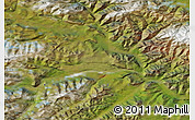 Satellite Map of the area around 65° 57' 19" N, 142° 1' 30" E