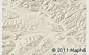 Shaded Relief Map of the area around 65° 57' 19" N, 142° 1' 30" E