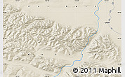 Shaded Relief Map of the area around 65° 57' 19" N, 142° 52' 30" E