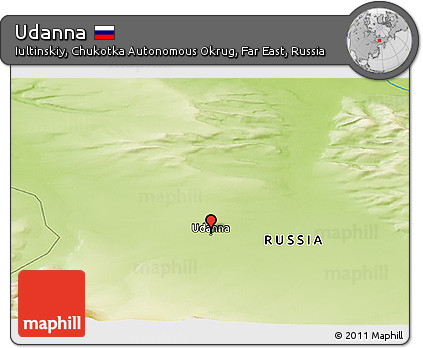 Physical Panoramic Map of Udanna