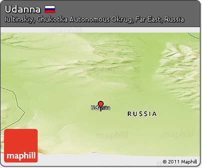 Physical Panoramic Map of Udanna