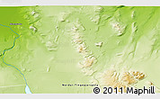 Physical 3D Map of the area around 65° 57' 19" N, 16° 4' 29" W