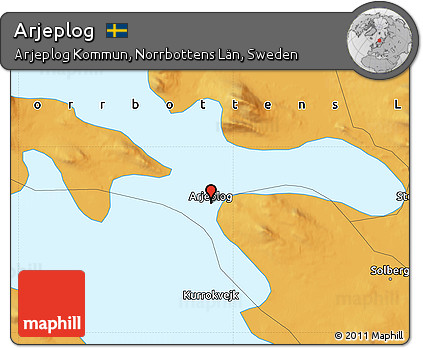 Political Map of Arjeplog